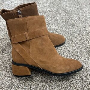 Dolce Vita Tan Suede Ankle Booties